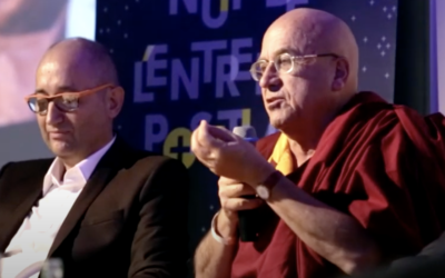 Matthieu Ricard et Yves Le Bihan à la nuit de l’entreprise positive